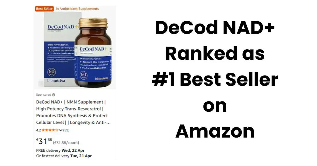 DeCod NAD+ Ranked #1 Best Seller on Amazon IE