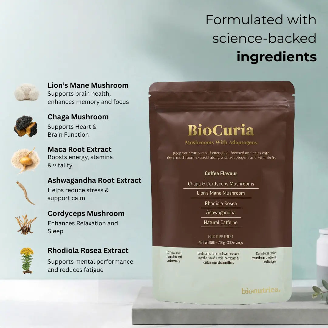 ingredients related to Biocuria Mushroom Powder