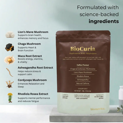 ingredients related to Biocuria Mushroom Powder