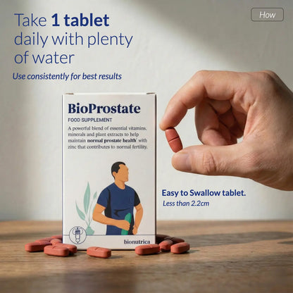 BioProstate one daily tablet prostate supplement dosage for men UK Ireland