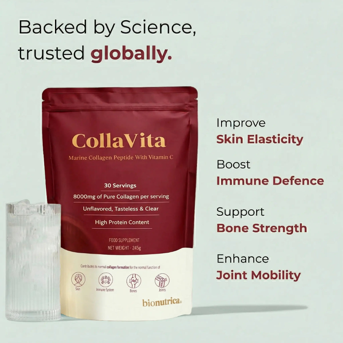 CollaVita Benefits – Skin Elasticity, Joint Mobility, Bone Strength & Immune Support