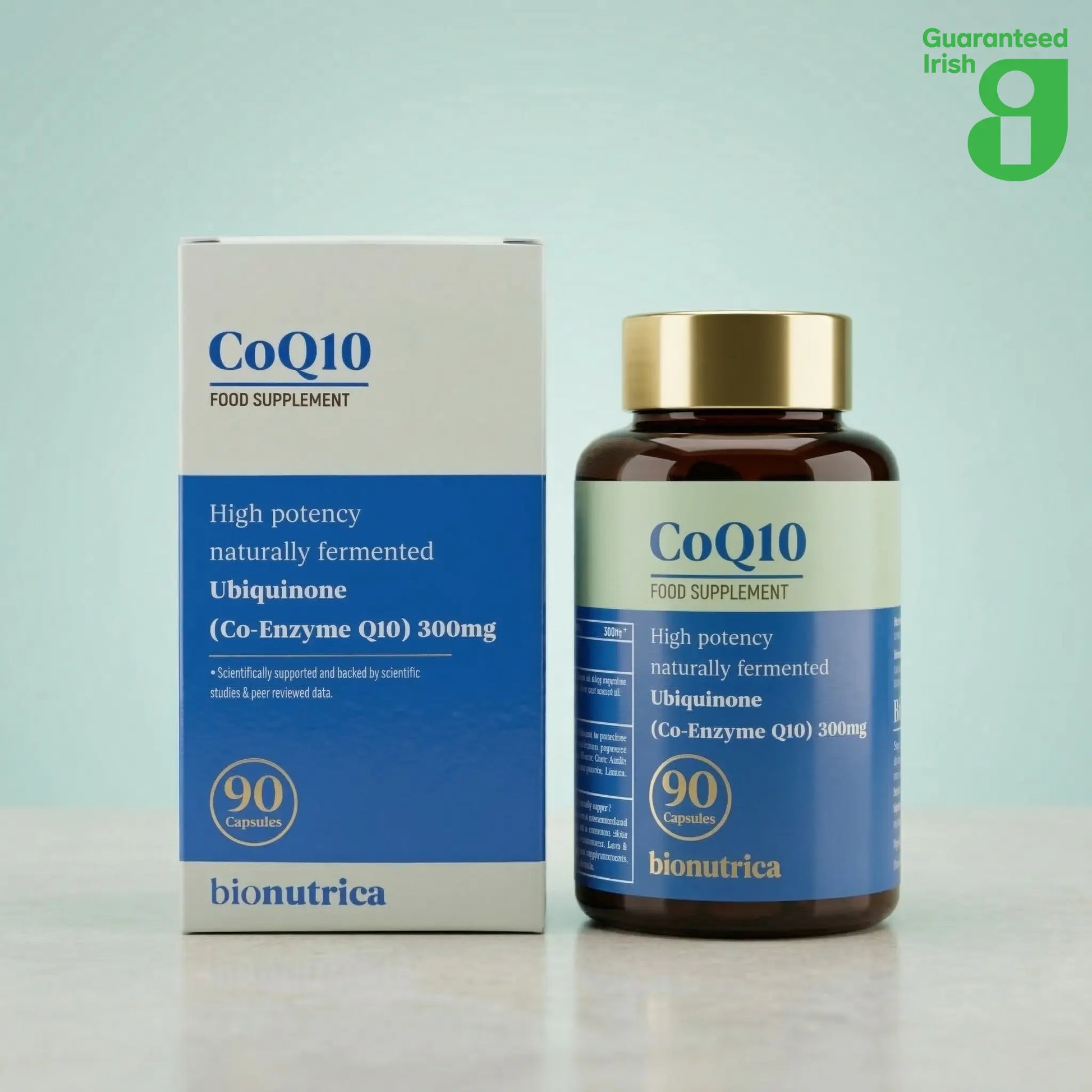 CoQ10 300mg High-Strength Supplement by Bionutrica – 90 Vegan Capsules