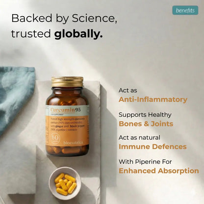 Benefits of Curcumin 95 – joint support inflammation antioxidant UK Ireland