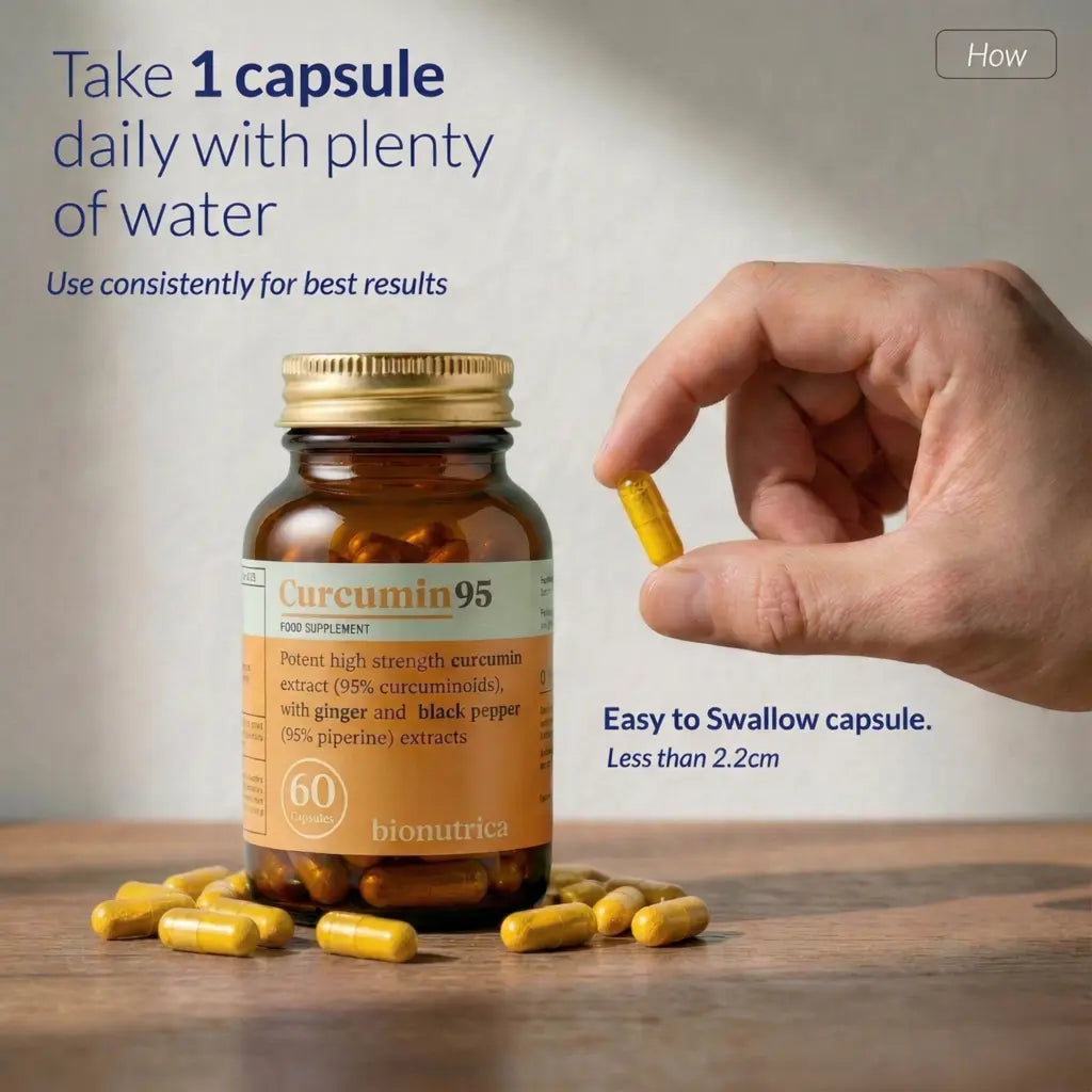 How to take Curcumin 95 turmeric supplement daily dosage guide