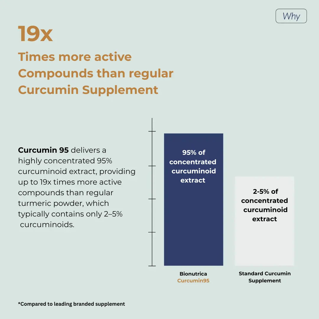 Curcumin 95 vs standard turmeric supplements – higher absorption curcuminoids