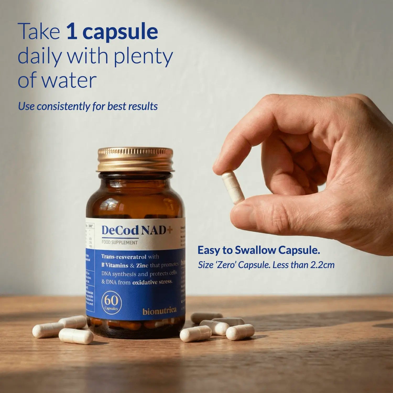 How to Take DeCod NAD+ – 1 Capsule Daily for Energy & Longevity Support